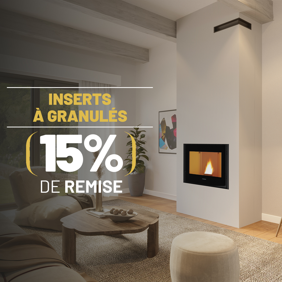 Promotion chauffage au bois et granulés